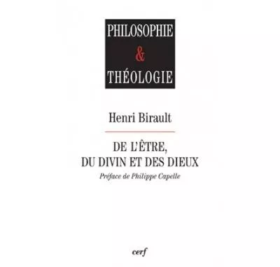 De l'Etre, du divin et des dieux