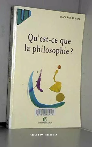 Qu'est-ce que la philosophie?