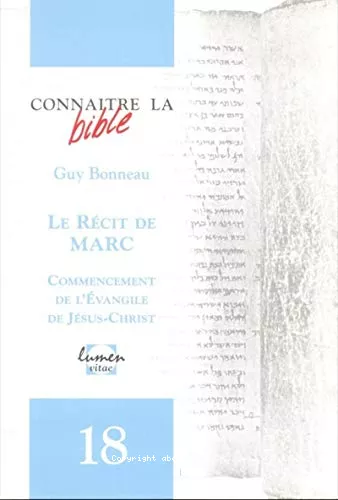 Le Rcit de Marc: Commencement de l'Eglise de Jsus-Christ