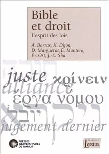 Bible et droit: l'esprit des lois