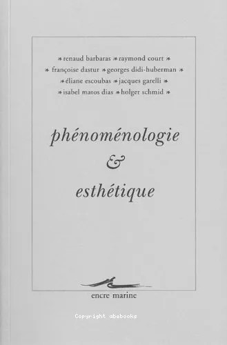 Phnomnologie et esthtique