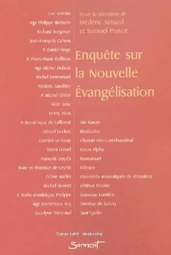 Enqute sur la Nouvelle Evanglisation