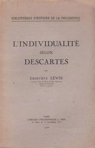 L'individualit selon Descartes