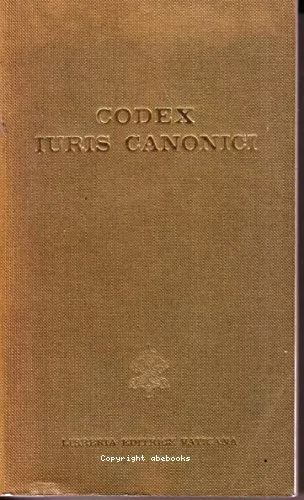 Codex Iuris canonici : auctoritate Ioannis Pauli PP. II promulgatus