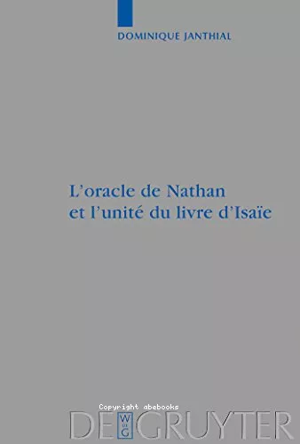 L'Oracle de Nathan et l'unit du livre d'Isae