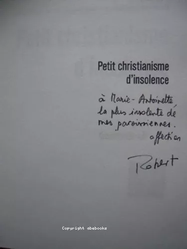 Petit christianisme d'insolence