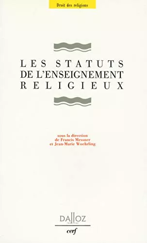 Les Statuts de l'enseignement religieux