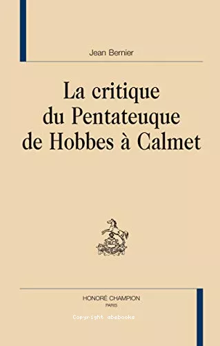 La Critique du Pentateuque de Hobbes  Calmet