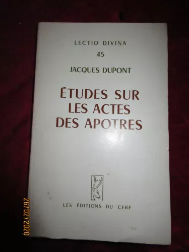 Etudes sur les Actes des Aptres