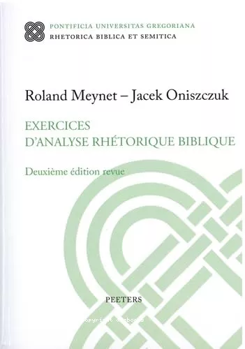 Exercices d'analyse rhtorique biblique