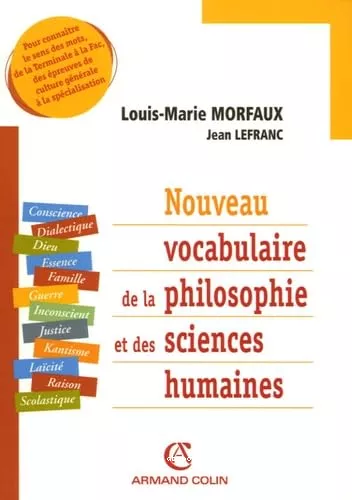 Nouveau vocabulaire de la Philosophie et des sciences humaines