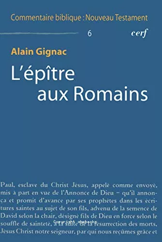 L'Eptre aux Romains