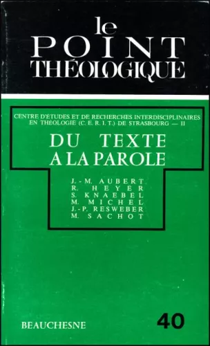 Du Texte  la Parole