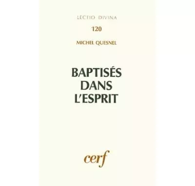 Baptiss dans l'Esprit : Baptme et Esprit-Saint dans les Actes des Aptres