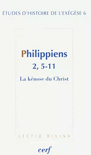 Philippiens 2, 5-11 : La knose du Christ