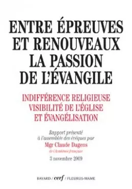 Entre preuves et renouveaux la passion de l'vangile : indiffrence religieuse visibilit de l'Eglise et vanglisation