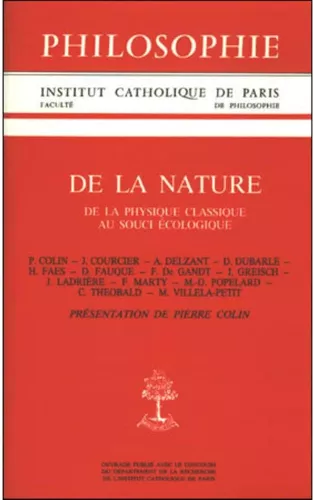 De la nature: de la physique classique au souci cologique