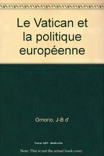 Le Vatican et la politique europenne