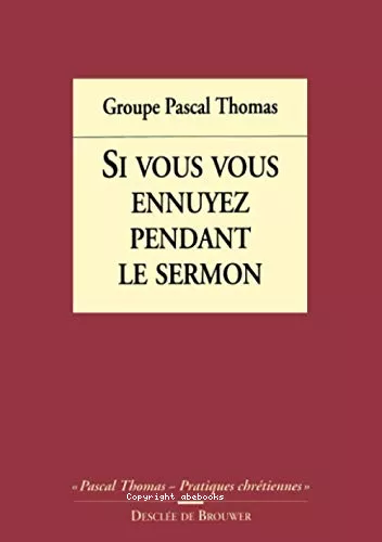 Si vous vous ennuyez pendant le sermon