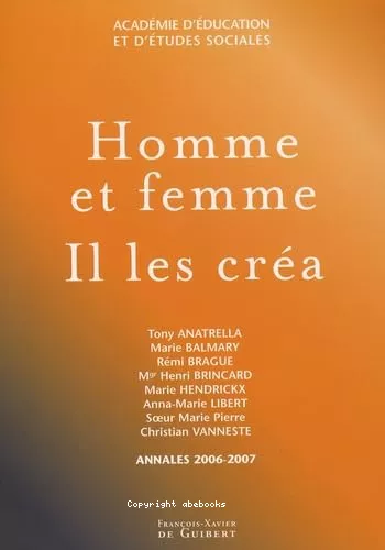 Homme et femme Il les cra : Annales 2006-2007