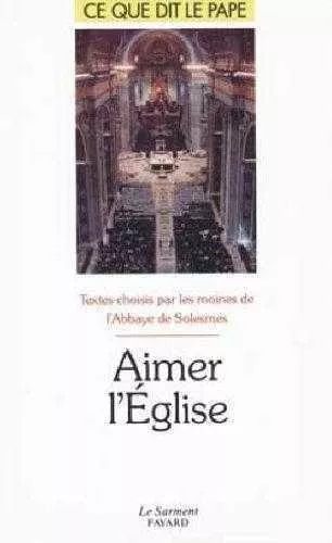 Aimer l'Eglise