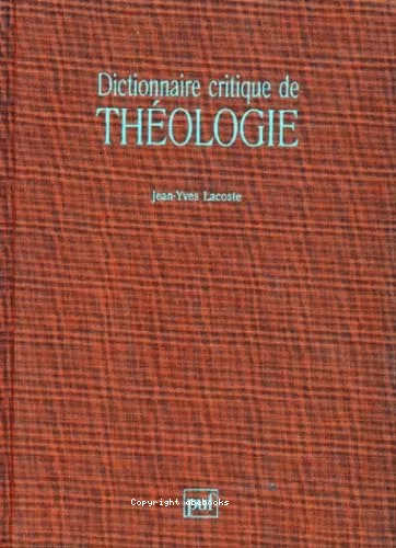 Dictionnaire critique de thologie