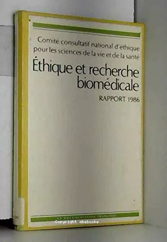 Ethique et recherche biomdicale