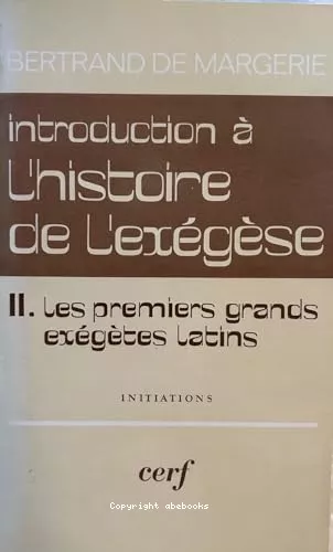 Introduction  l'histoire de l'exgse