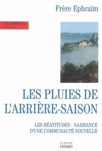 Les pluies de l'arrire-saison