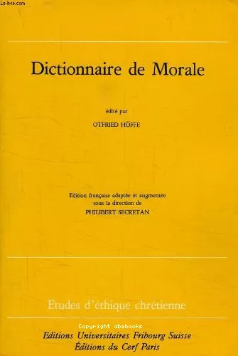 Dictionnaire de morale