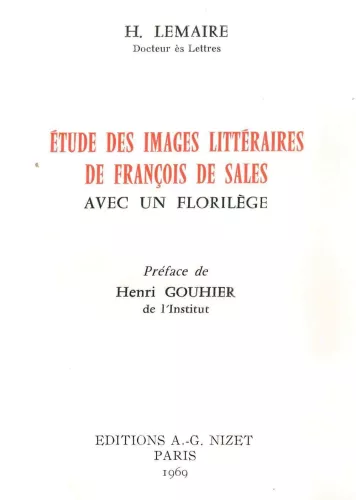 Etude des images littraires de Franois de Sales