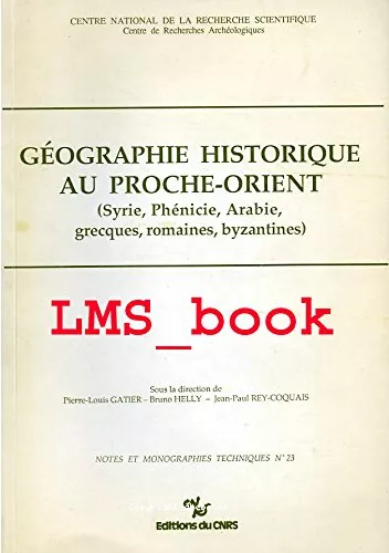 Gographie historique au Proche-Orient