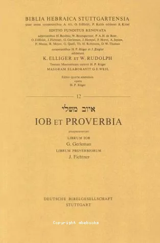 Iob et Proverbia