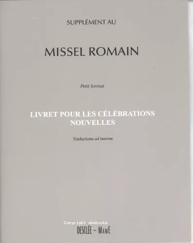 Supplment au Missel romain