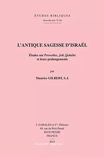 L'antique sagesse d'Isral